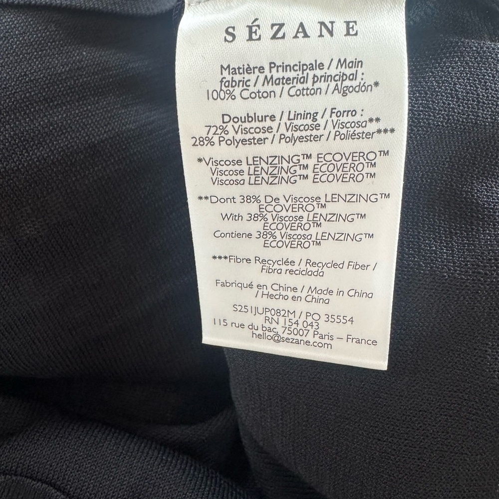 NWT Sezane Paloma Skirt Black / Brown / Rust / Ecru - Size M - Picture 7 of 7